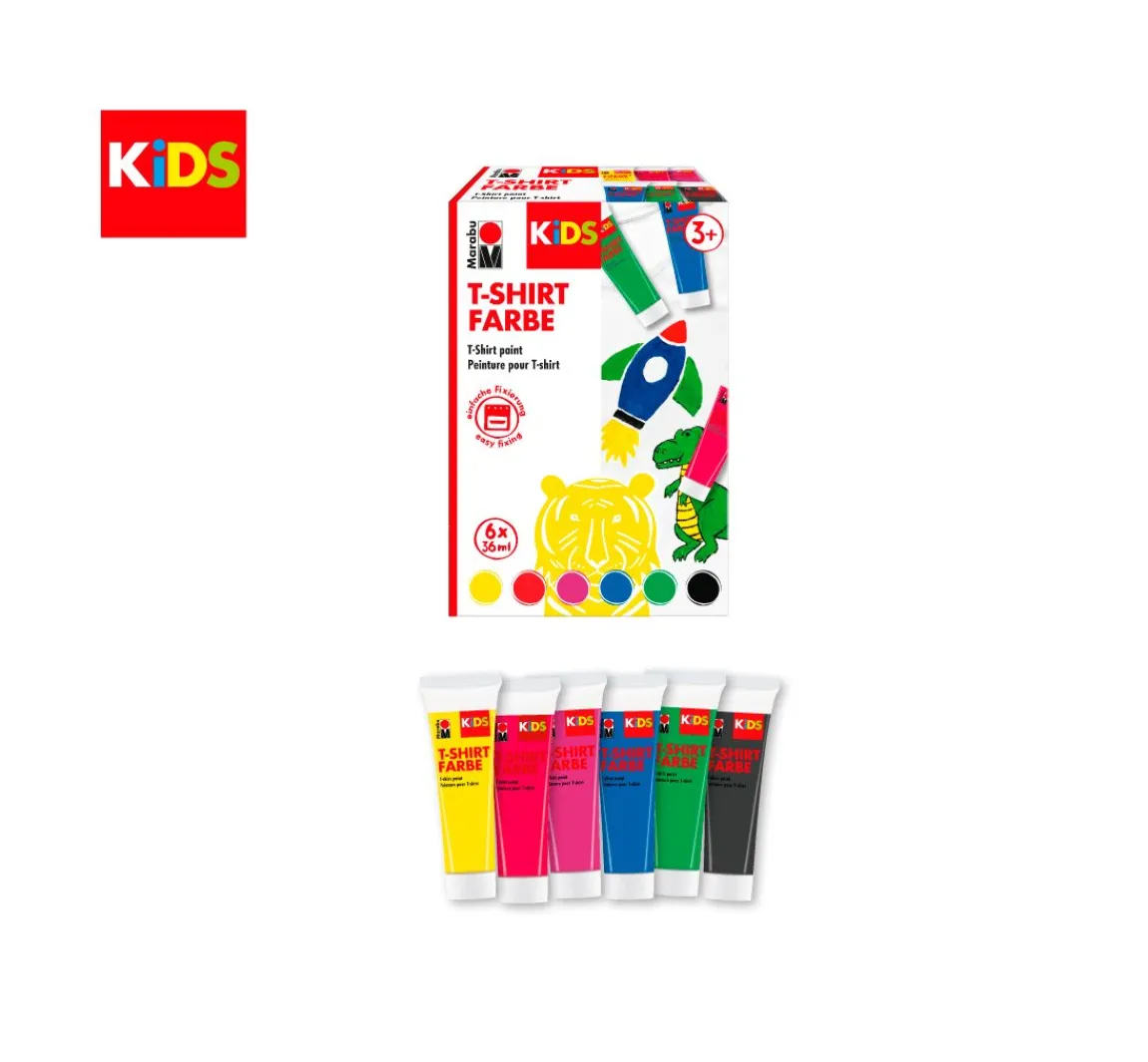 Clearance Marabu KiDS "T-Shirt Farbe", 6 x 36 ml