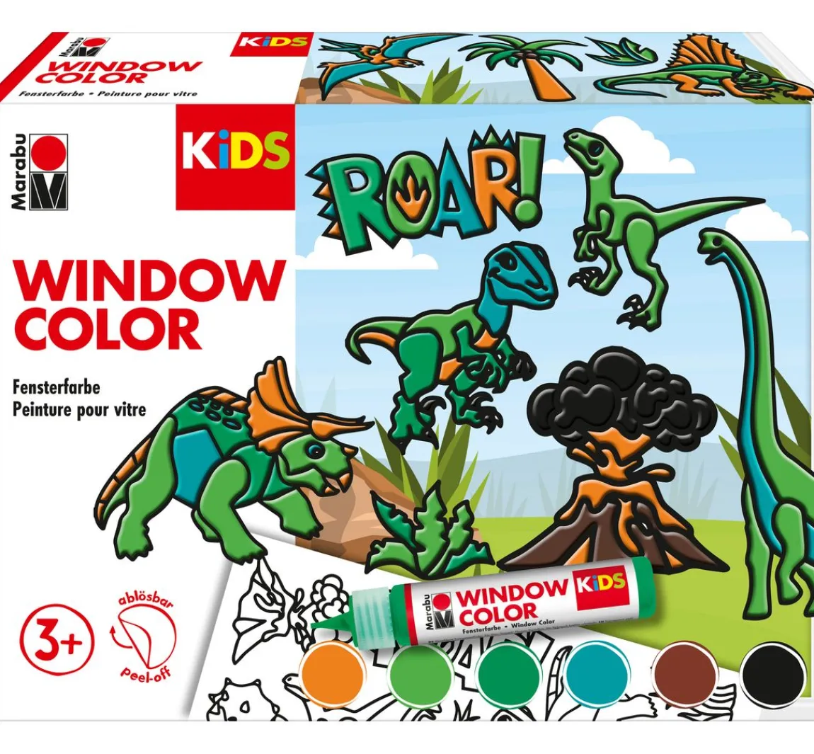 Outlet Marabu KiDS Window Color Set "Dinosaurier"