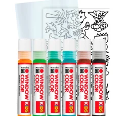 Outlet Marabu KiDS Window Color Set "Dinosaurier"