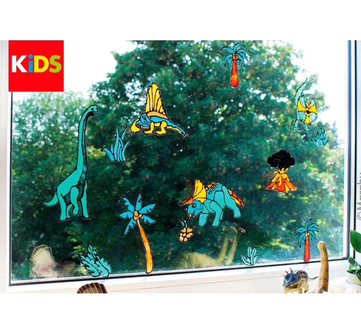 Outlet Marabu KiDS Window Color Set "Dinosaurier"