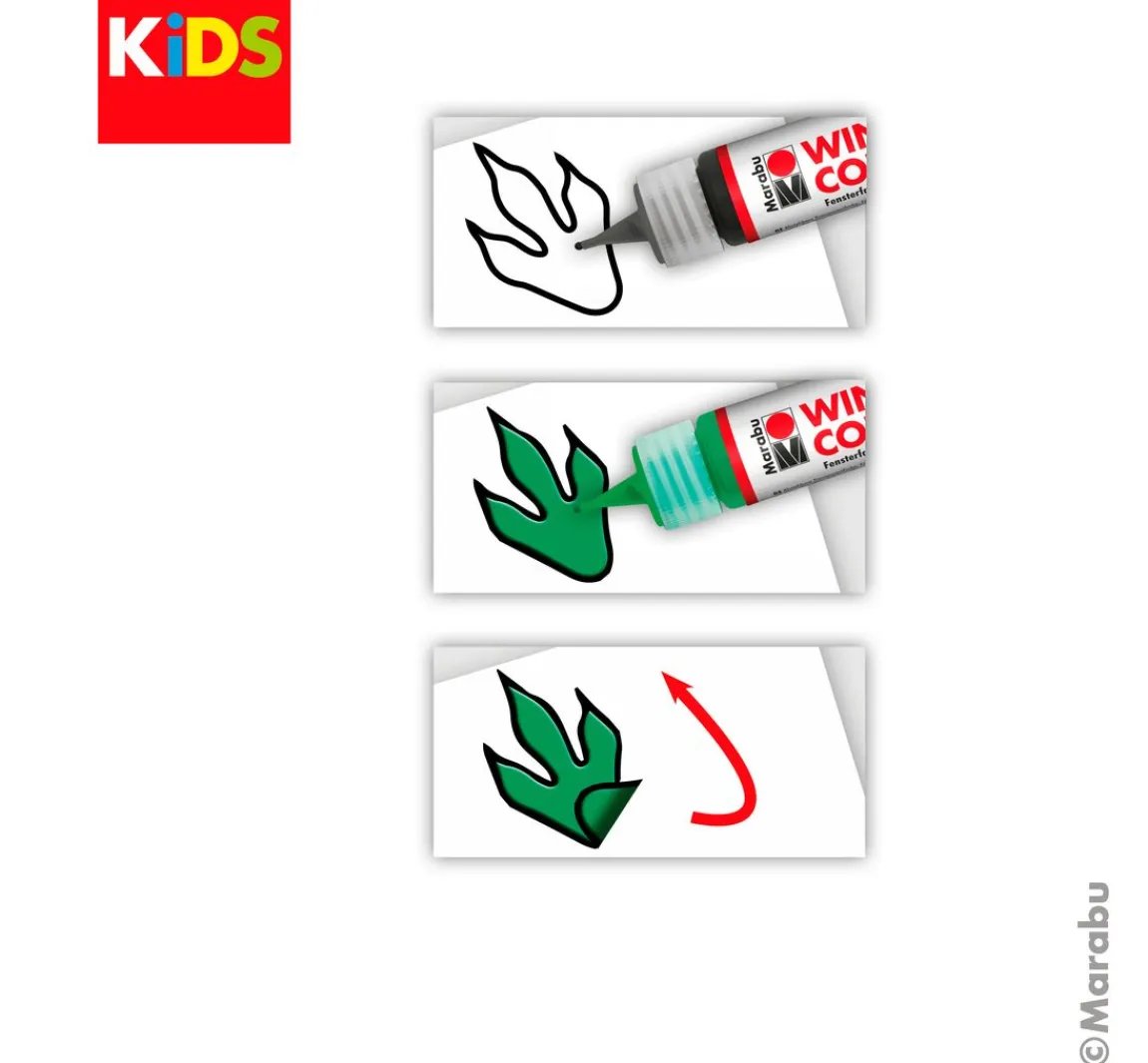 Outlet Marabu KiDS Window Color Set "Dinosaurier"
