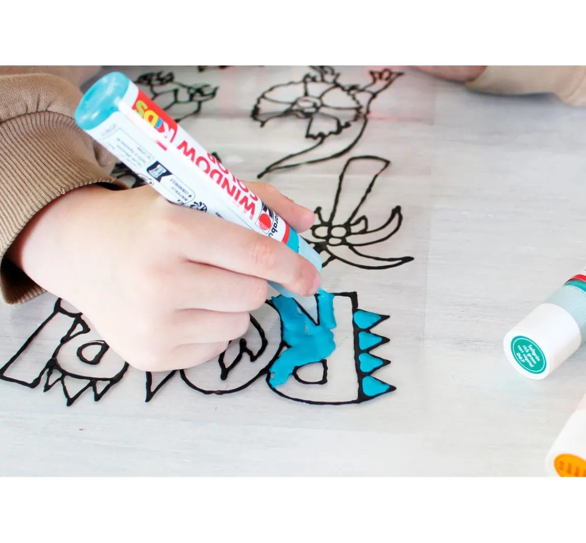 Outlet Marabu KiDS Window Color Set "Dinosaurier"