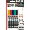 Hot Marabu Porcelain & Glass "Painter", 5er-Set