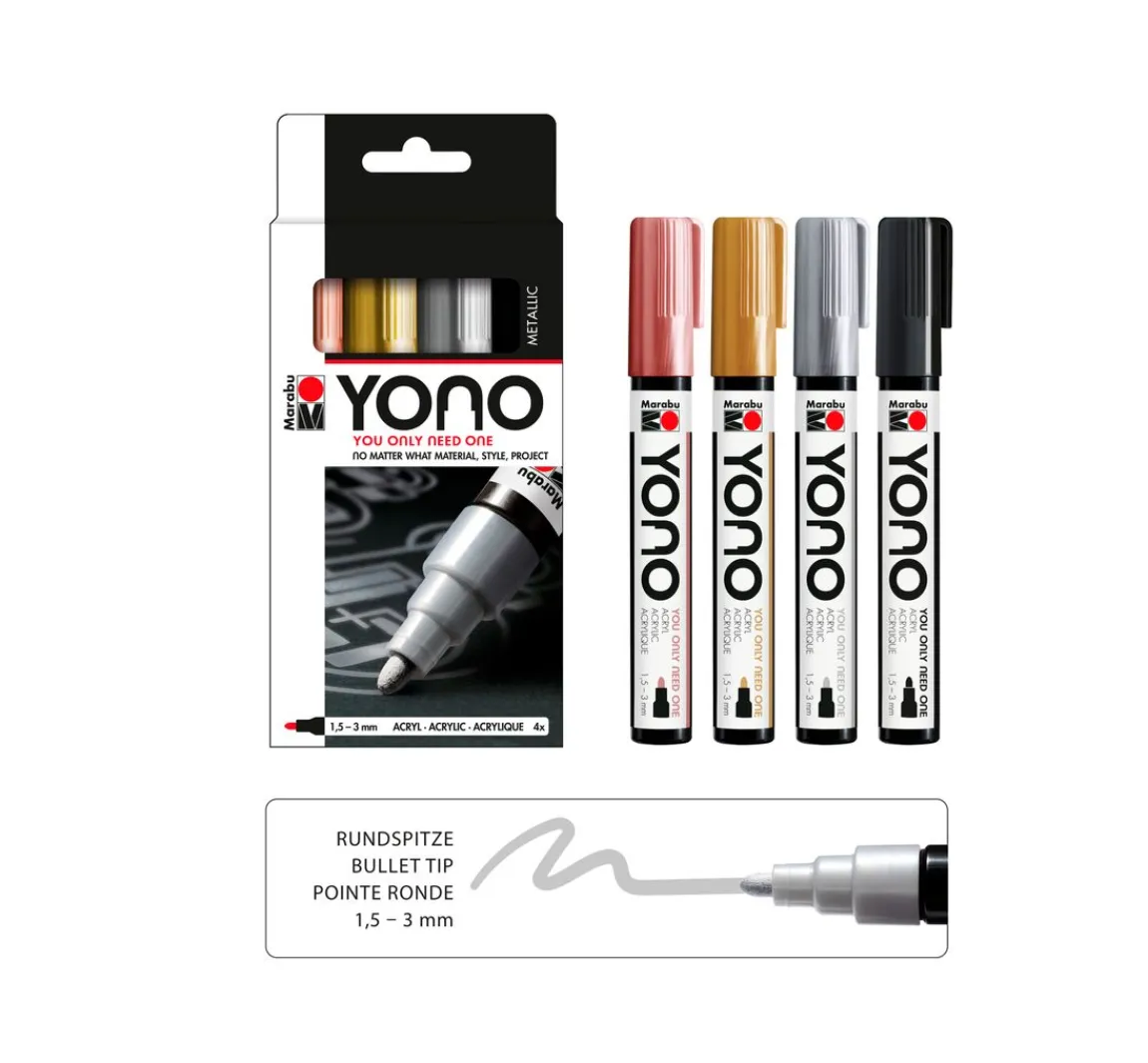 Sale Marabu YONO Marker-Set "METALLIC"