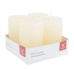Best Wiedemann Marble Kerze, durchgefärbt, 4er-Pack