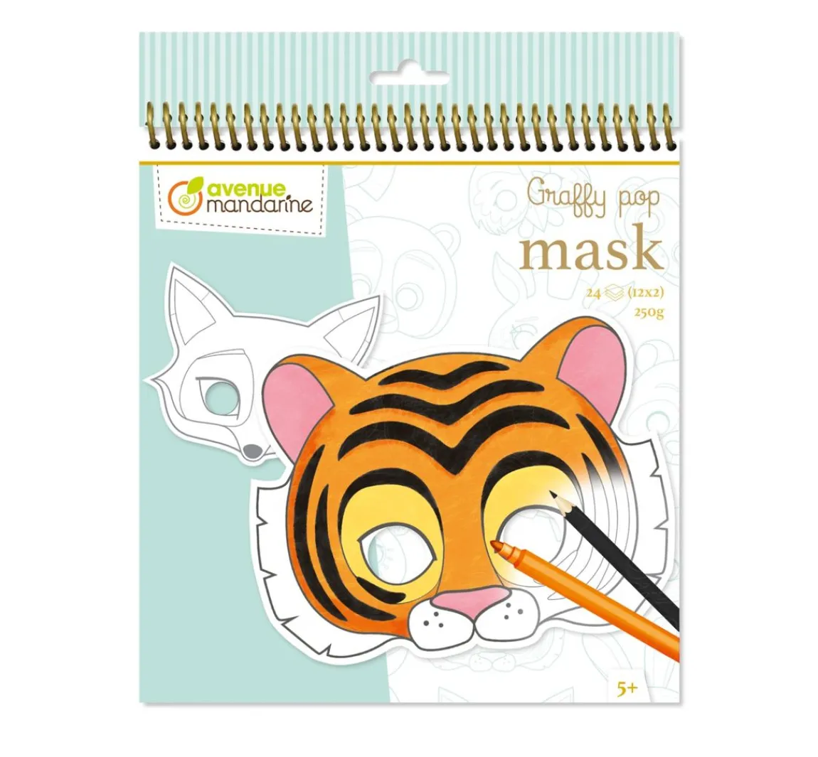 Online My Mandarine Maskenmalbuch Graffy Pop "Tiere"