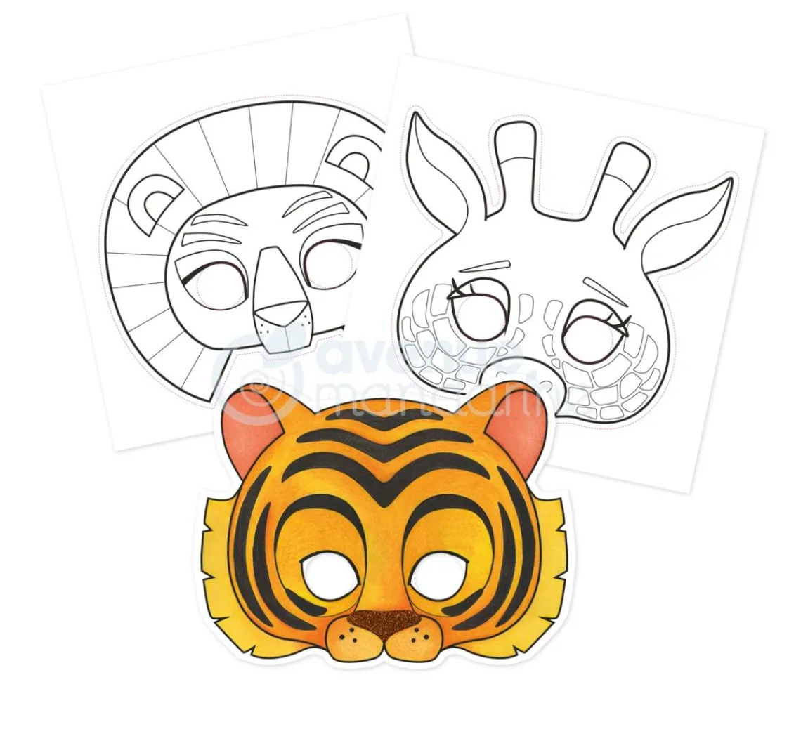 Online My Mandarine Maskenmalbuch Graffy Pop "Tiere"