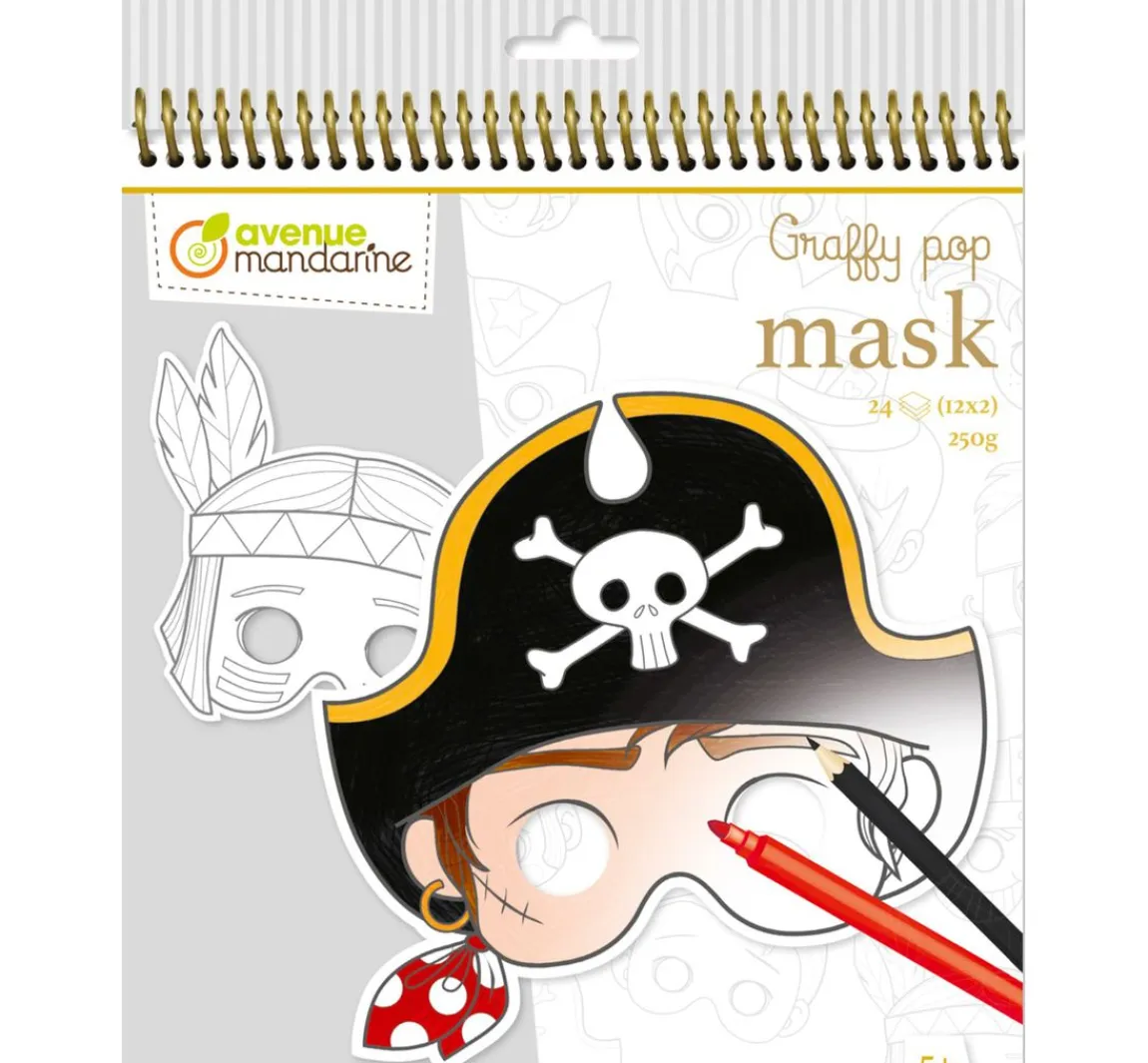Outlet My Mandarine Maskenmalbuch Graffy Pop "Jungen"