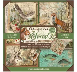 Hot Stamperia Maxi Scrapbook-Block "Forest"