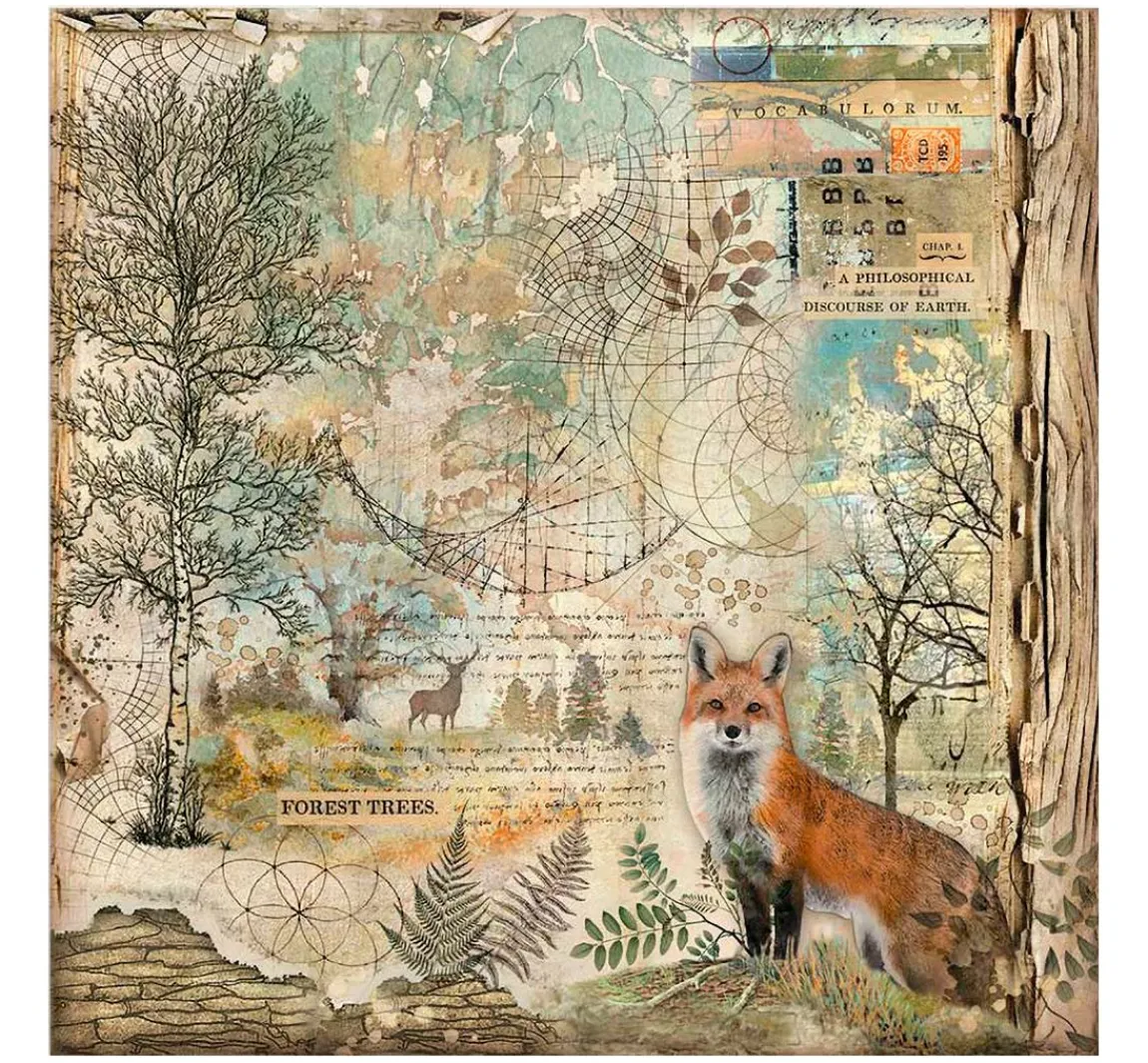 Hot Stamperia Maxi Scrapbook-Block "Forest"
