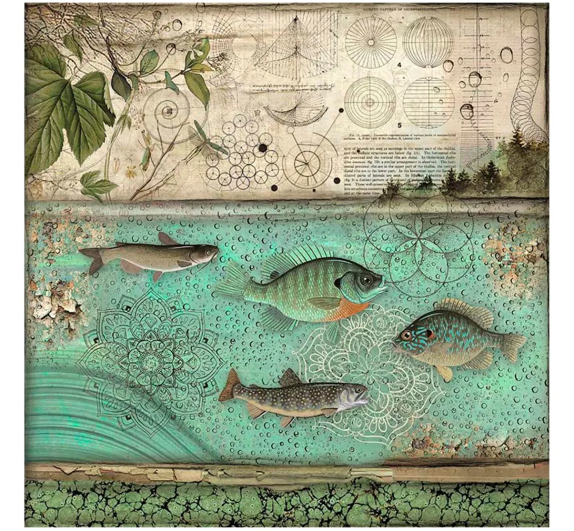 Hot Stamperia Maxi Scrapbook-Block "Forest"