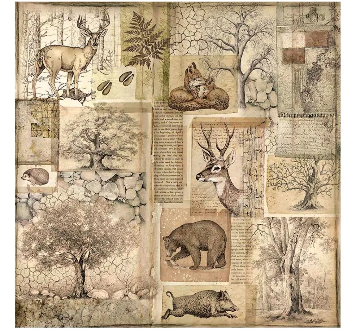 Hot Stamperia Maxi Scrapbook-Block "Forest"