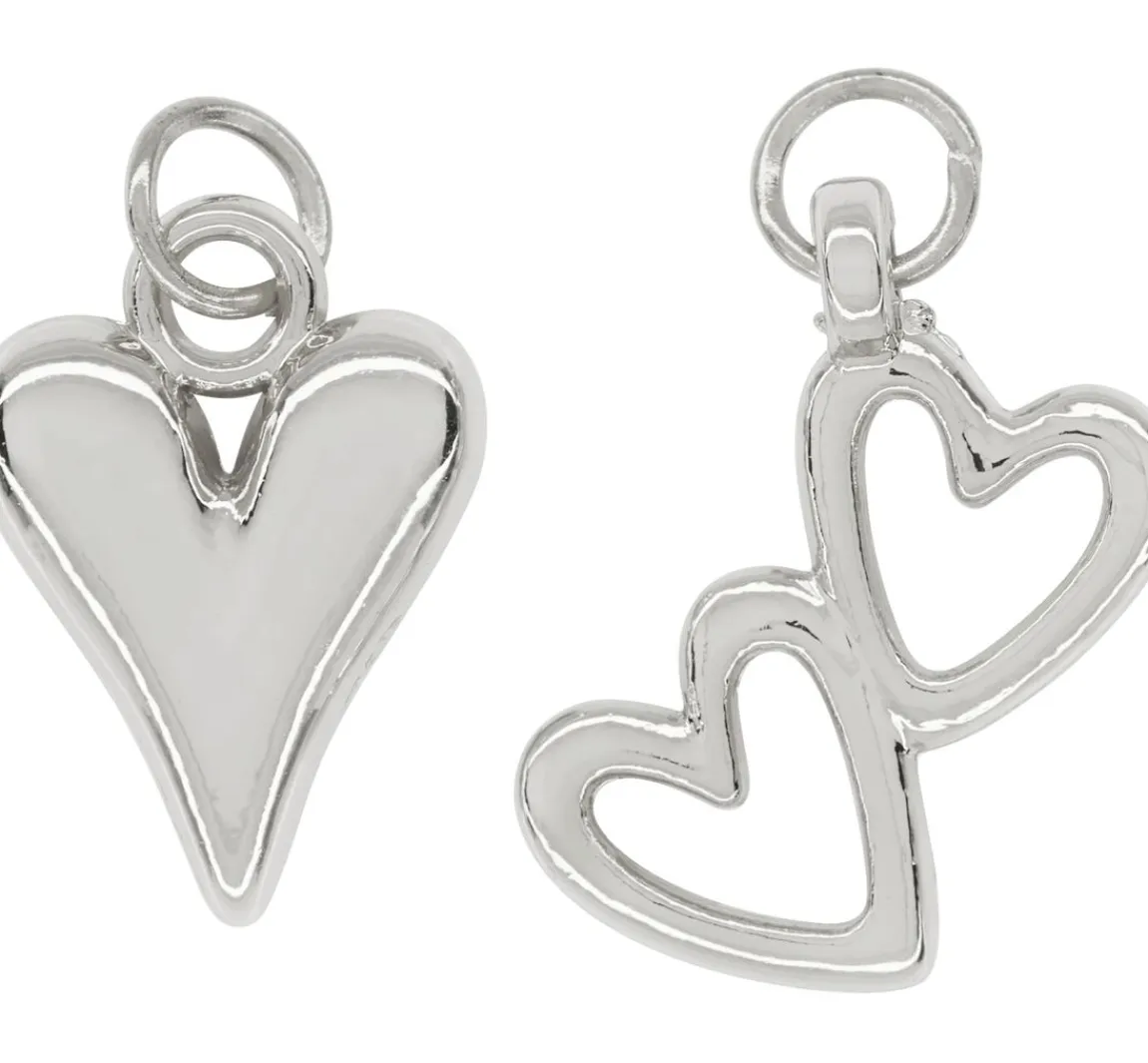 Clearance Rayher Metall Charms Herzen