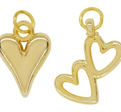 Clearance Rayher Metall Charms Herzen