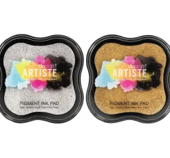 docrafts Metallic Stempelkissen, 2er-Set