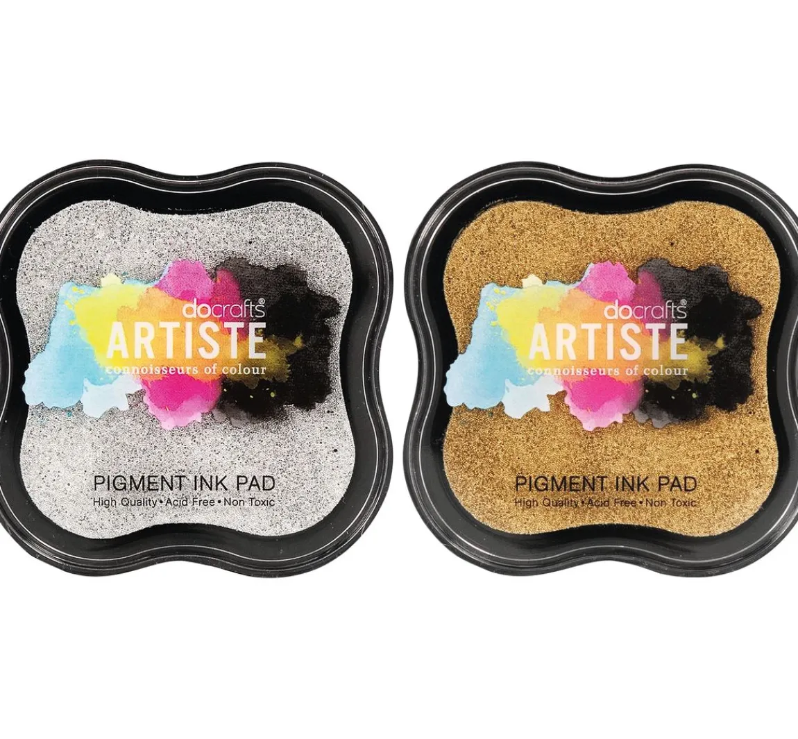 docrafts Metallic Stempelkissen, 2er-Set