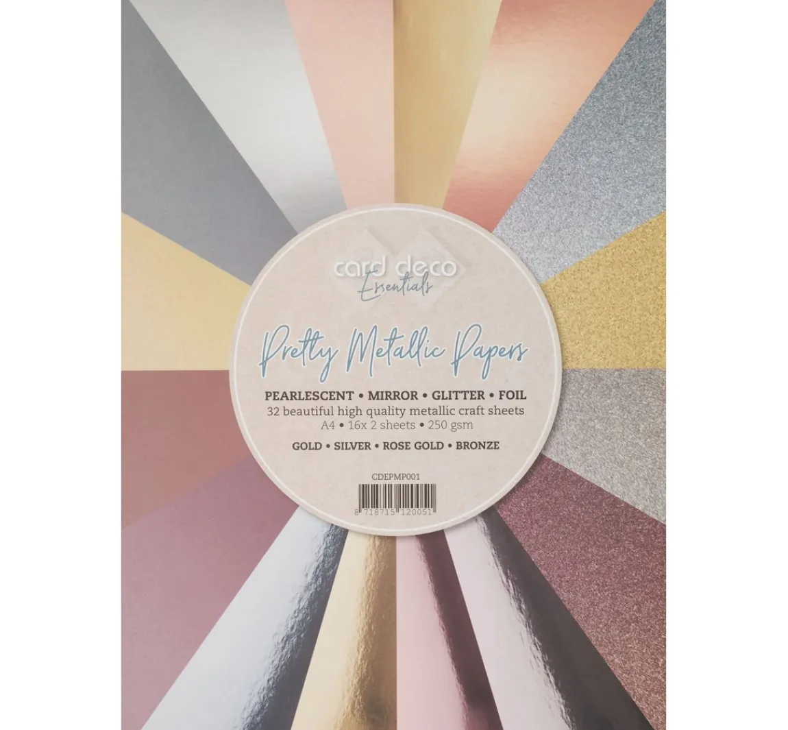 Best FINDit Metallic- und Glitzerpapier-Mix, A4, 32 Blatt