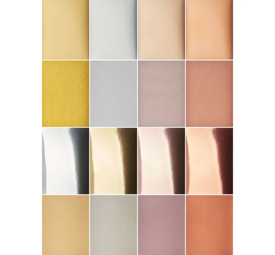 Best FINDit Metallic- und Glitzerpapier-Mix, A4, 32 Blatt