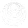 Clearance Rayher Metallring "Kreis", 10 - 40 cm, 10er-Set, Weiß