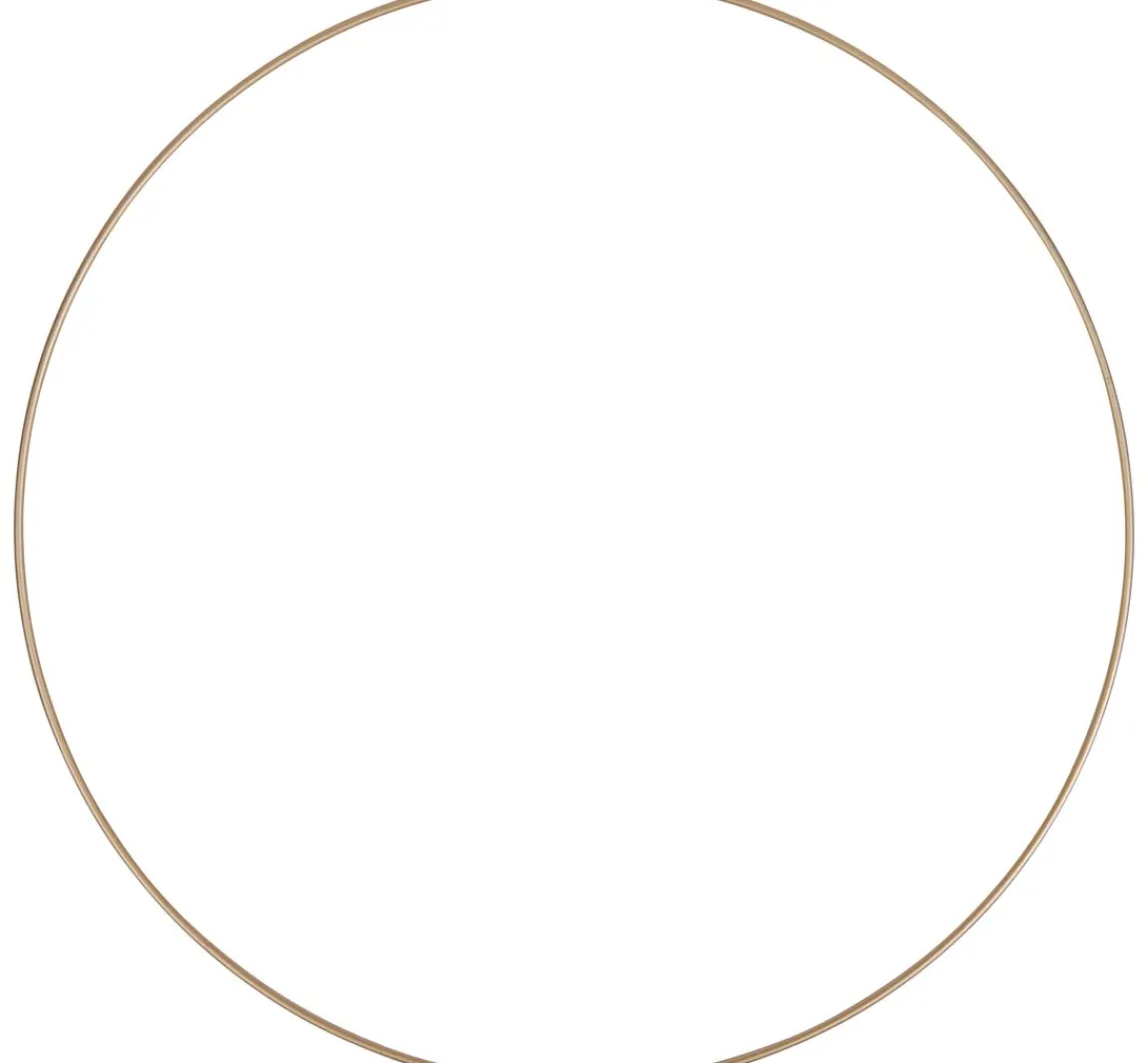 HobbyFun Metallring "Kreis", Goldfarben