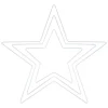 Best Rayher Metallring "Stern", 3er-Set, Weiß