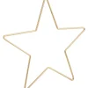 Sale ohne Marke Metallring "Stern", Goldfarben