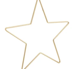 Sale ohne Marke Metallring "Stern", Goldfarben