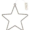 Sale ohne Marke Metallring-Stern "Star" mit LED-Licht