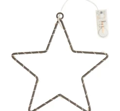 Sale ohne Marke Metallring-Stern "Star" mit LED-Licht
