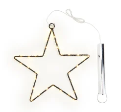 ohne Marke Metall-Stern mit LED-Mini-Lichter inkl. Timer 6/18 Std.