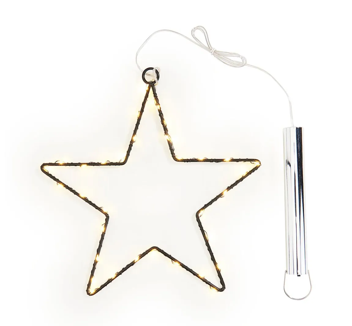 ohne Marke Metall-Stern mit LED-Mini-Lichter inkl. Timer 6/18 Std.