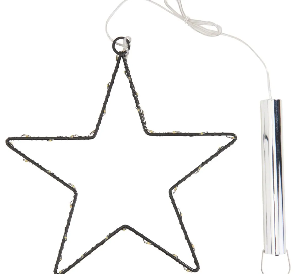 ohne Marke Metall-Stern mit LED-Mini-Lichter inkl. Timer 6/18 Std.