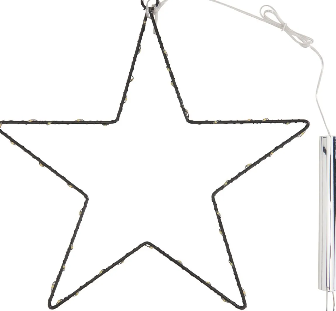 ohne Marke Metall-Stern mit LED-Mini-Lichter inkl. Timer 6/18 Std.