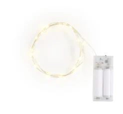 Outlet ohne Marke Micro LED Lichterkette "Blinkend" mit Timer 6/18 Std., 20 LEDs