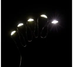 Clearance ohne Marke Micro LED Lichterkette, mit Timer, schwarzer Draht, 20 LEDs
