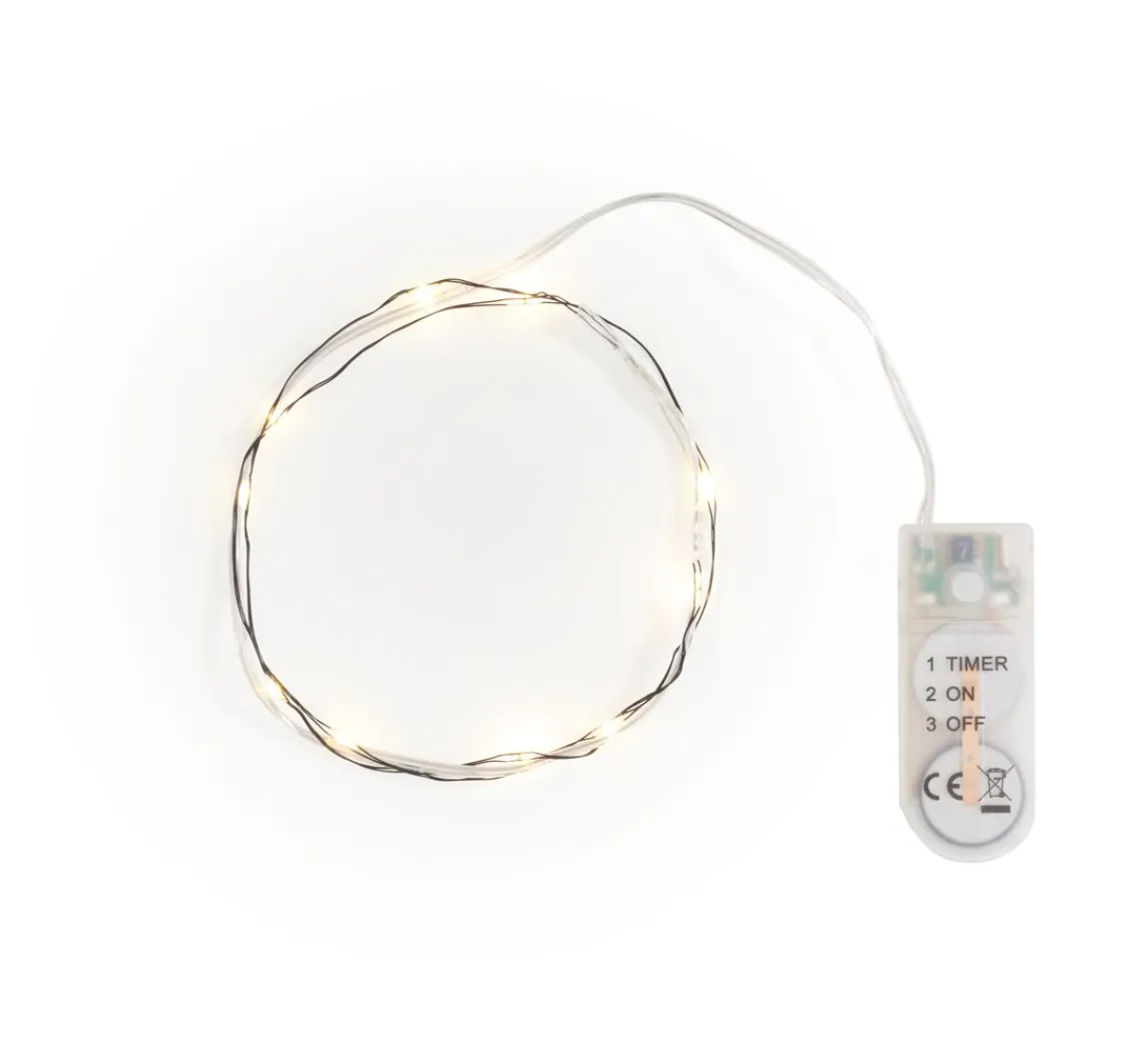 Hot ohne Marke Micro-LED-Lichterkette mit Timer 6/18Std., 10 LEDs