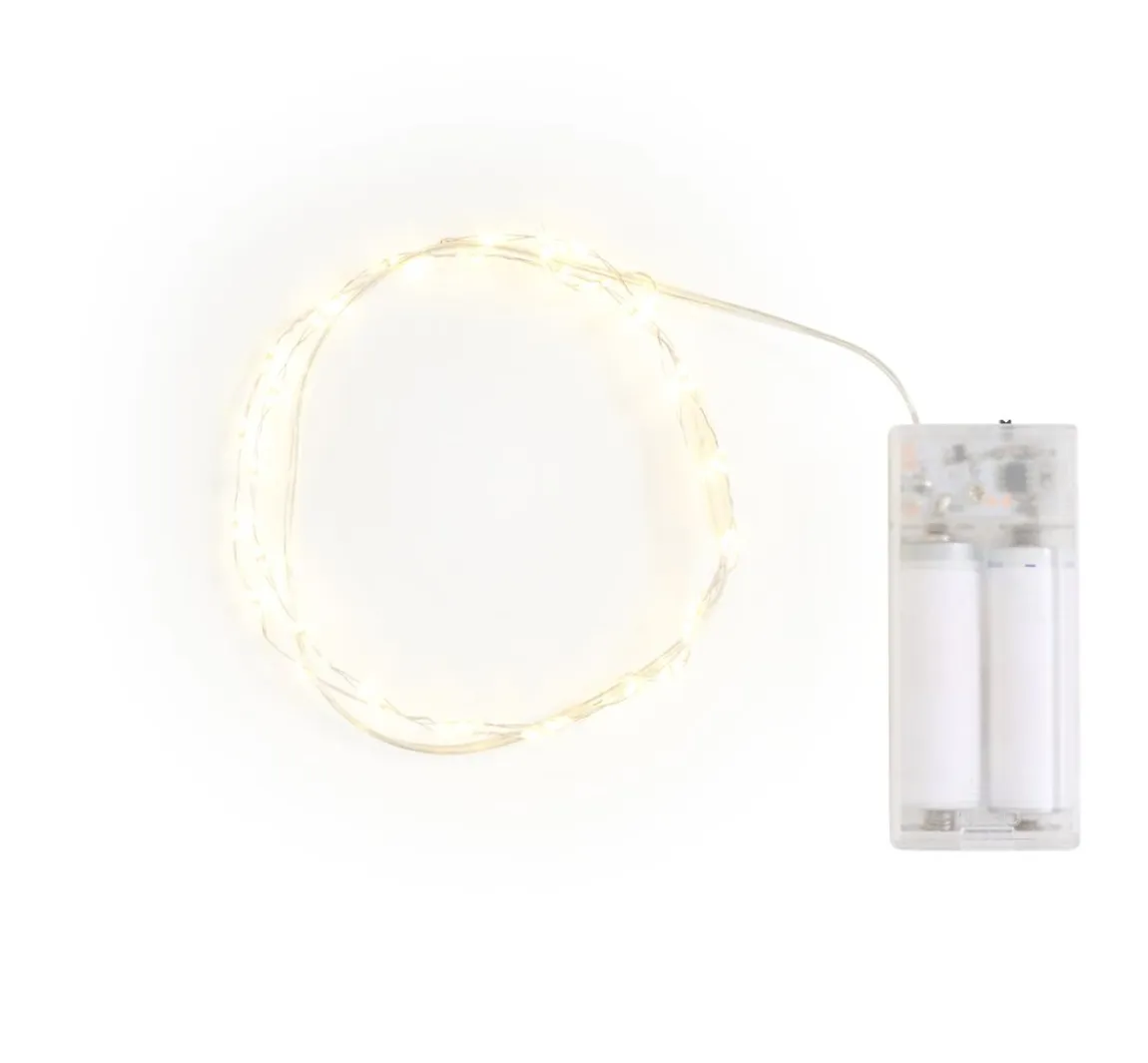 New ohne Marke Micro-LED-Lichterkette mit Timer 6/18 Std., 40er LEDs