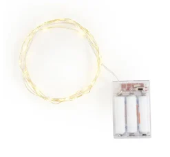 Best ohne Marke Micro-LED-Lichterkette mit Timer 6/18Std., 40 LEDs