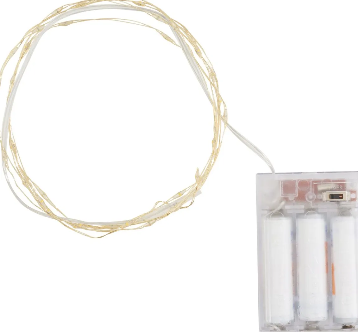 Best ohne Marke Micro-LED-Lichterkette mit Timer 6/18Std., 40 LEDs