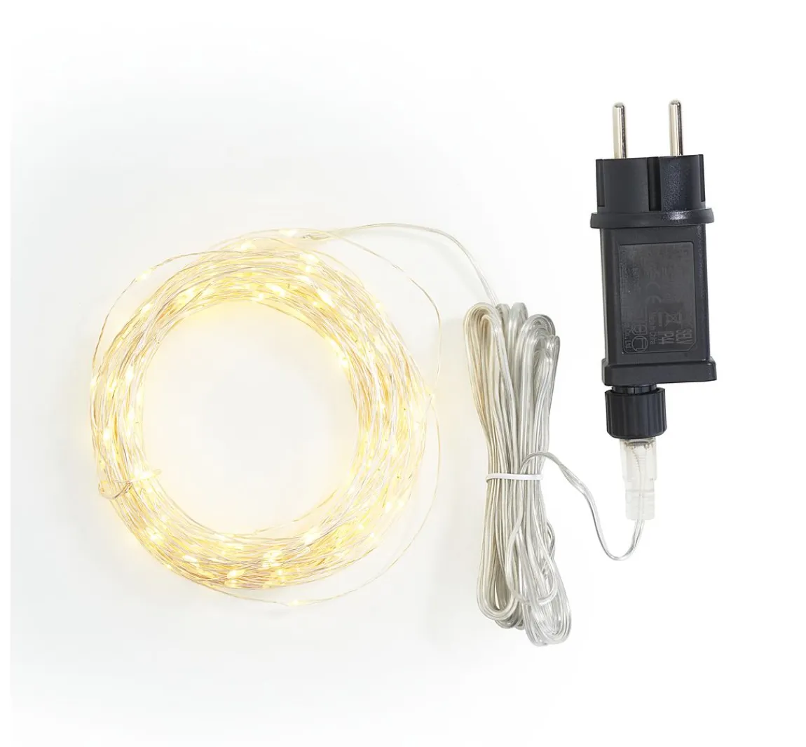 Clearance VBS Micro-LED-Lichterkette mit Trafo "200 LEDs"