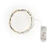 New ohne Marke Micro-LED-Lichterkette, mit Timer, schwarzer Draht, 30 LEDs