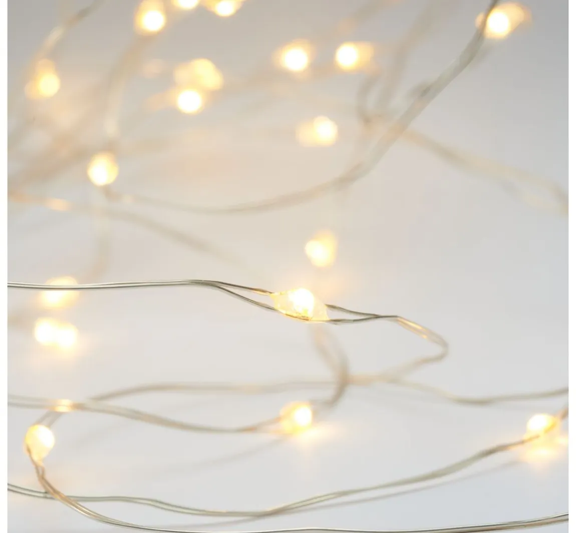 ohne Marke Micro-LED-Lichterkette, 5-strängig, mit Timer