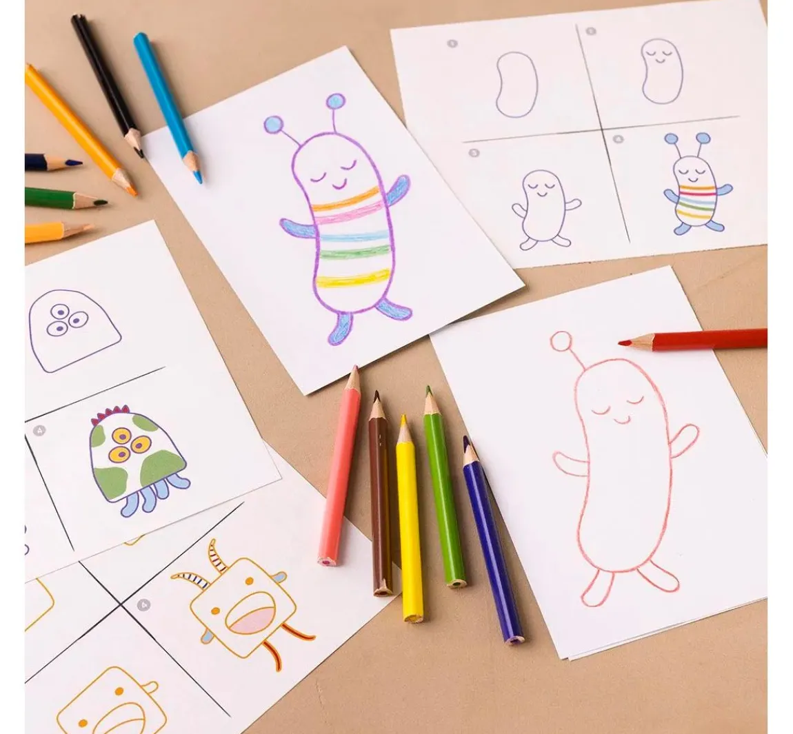 New creativ company Mini Kreativset Zeichnen "Monster"