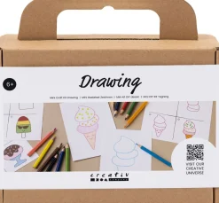 Discount creativ company Mini Kreativset Zeichnen "Süße Sachen"