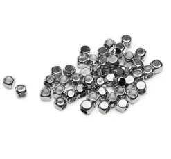 Outlet UIT Mini Metall-Perle "Würfel", 50 Stück