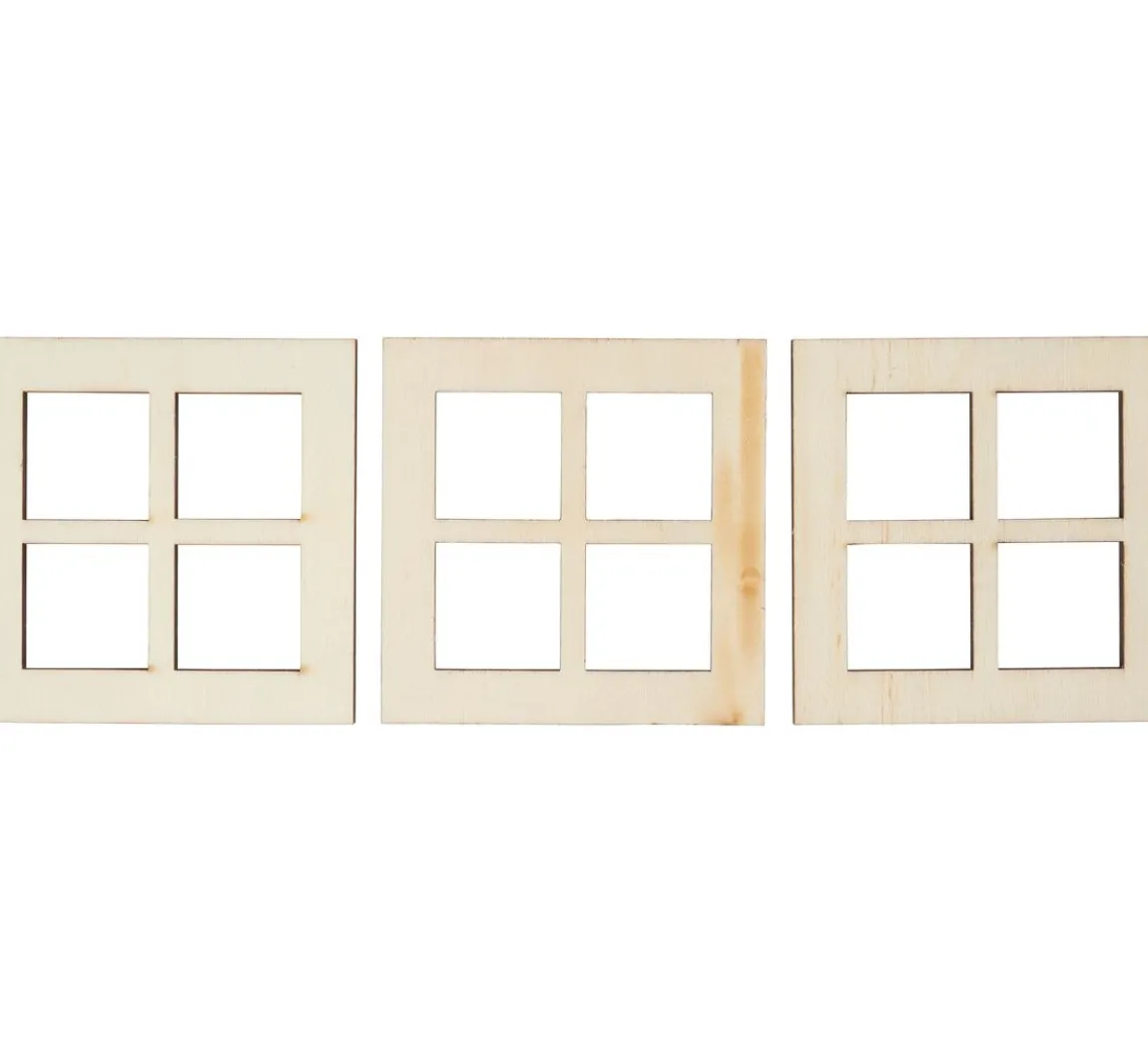 HobbyFun Miniatur Fenster quadratisch "schmale Tiefe"