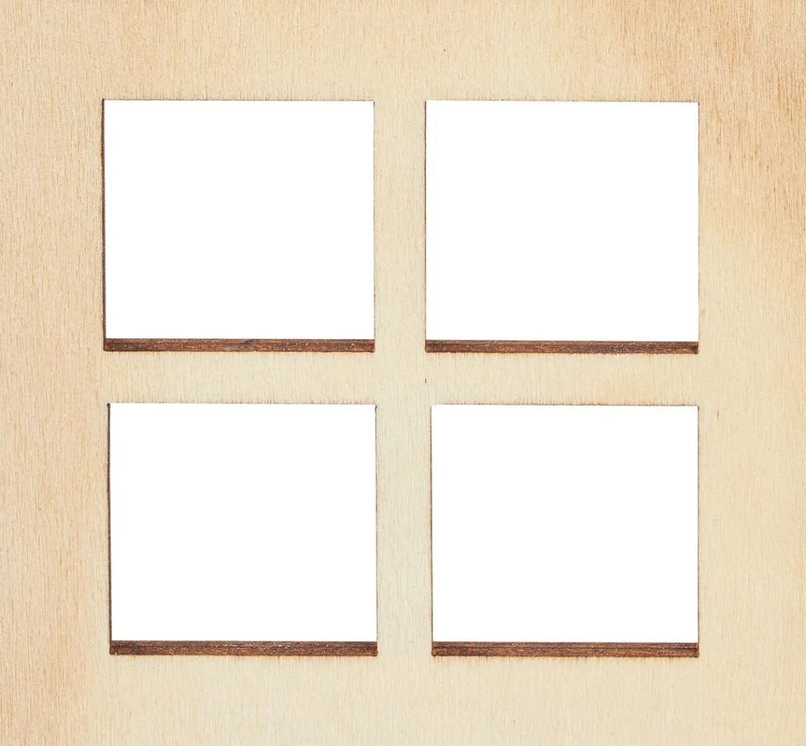 HobbyFun Miniatur Fenster quadratisch "schmale Tiefe"