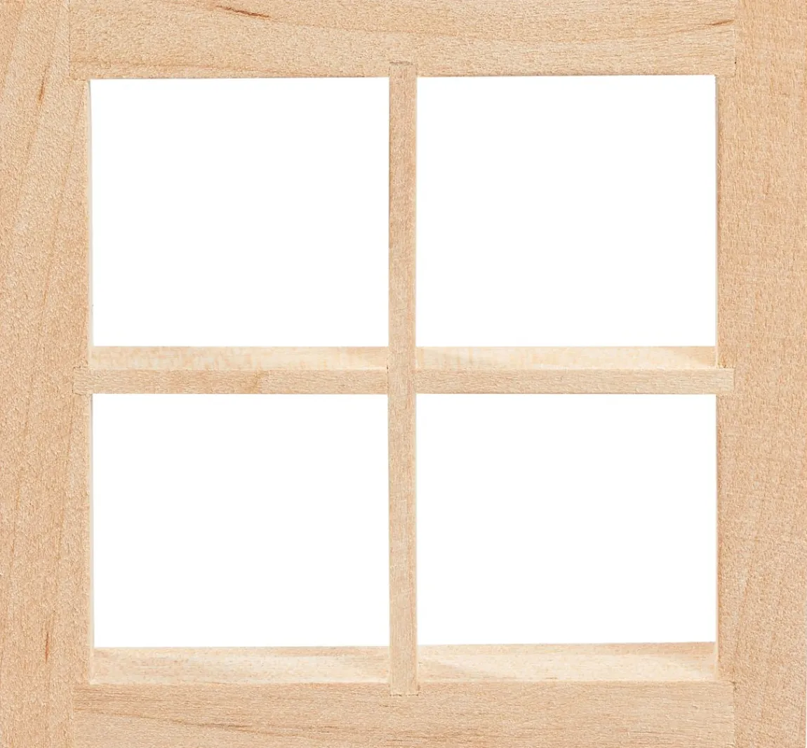 Discount HobbyFun Miniatur Fenster quadratisch "breite Tiefe"