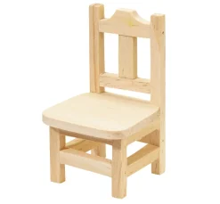 Discount HobbyFun Miniatur Holzstuhl