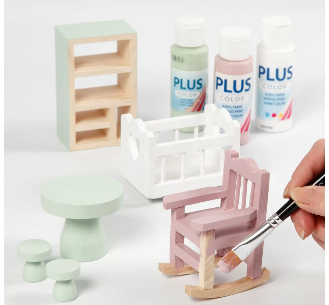 Online creativ company Miniatur Schaukelstuhl